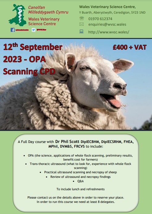 OPA Scanning CPD Sheep Veterinary Society