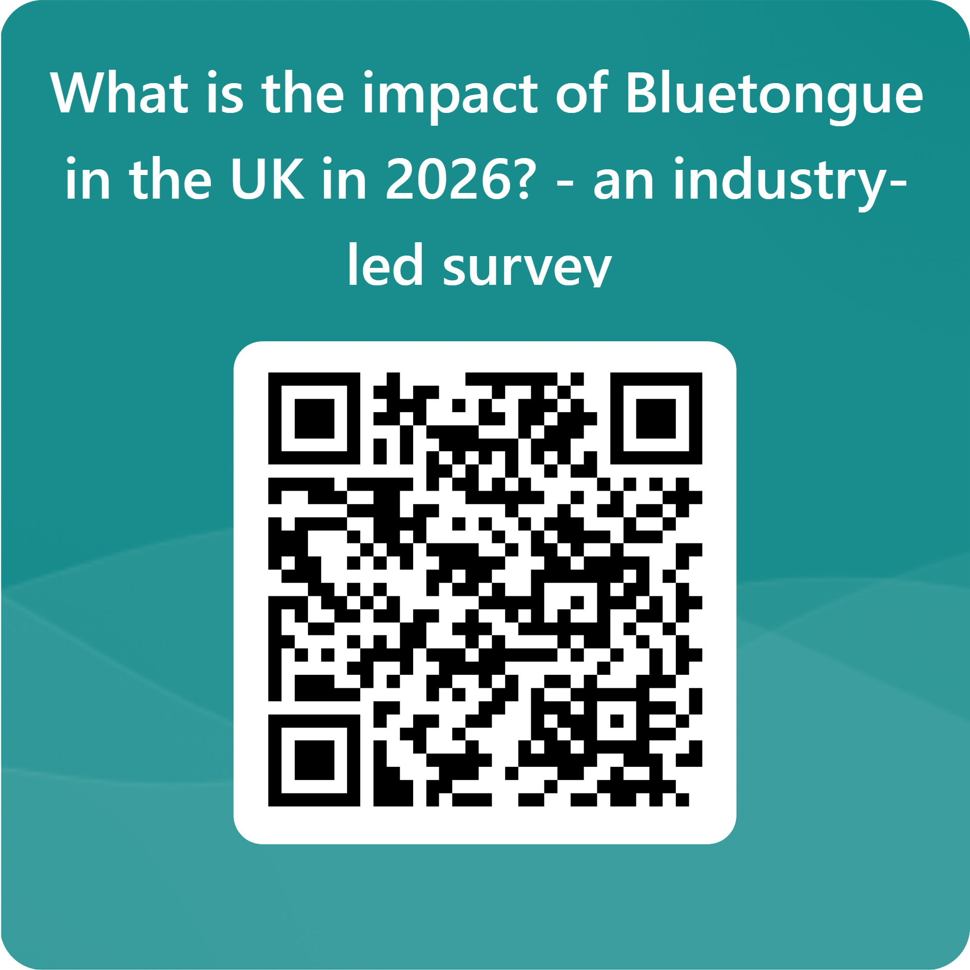 QR code to the Bluetongue impact survey